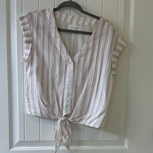Dear John Striped Button Down Size-XSmall
